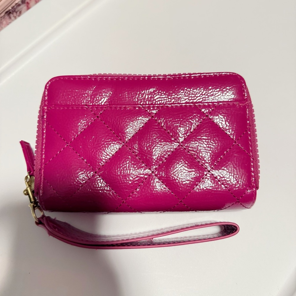No Boundaries Pink Quilted Women's Wristlet